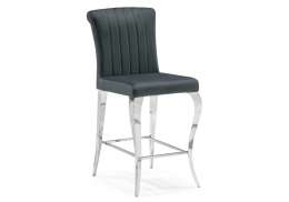 Барный стул Joan dark grey / steel (47x64x106)