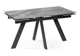 Керамический стол Невис 140(200)х80х76 оробико / черный (80x76)