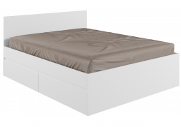 Кровать Мадера 160х200 белый (165x203,2x90)